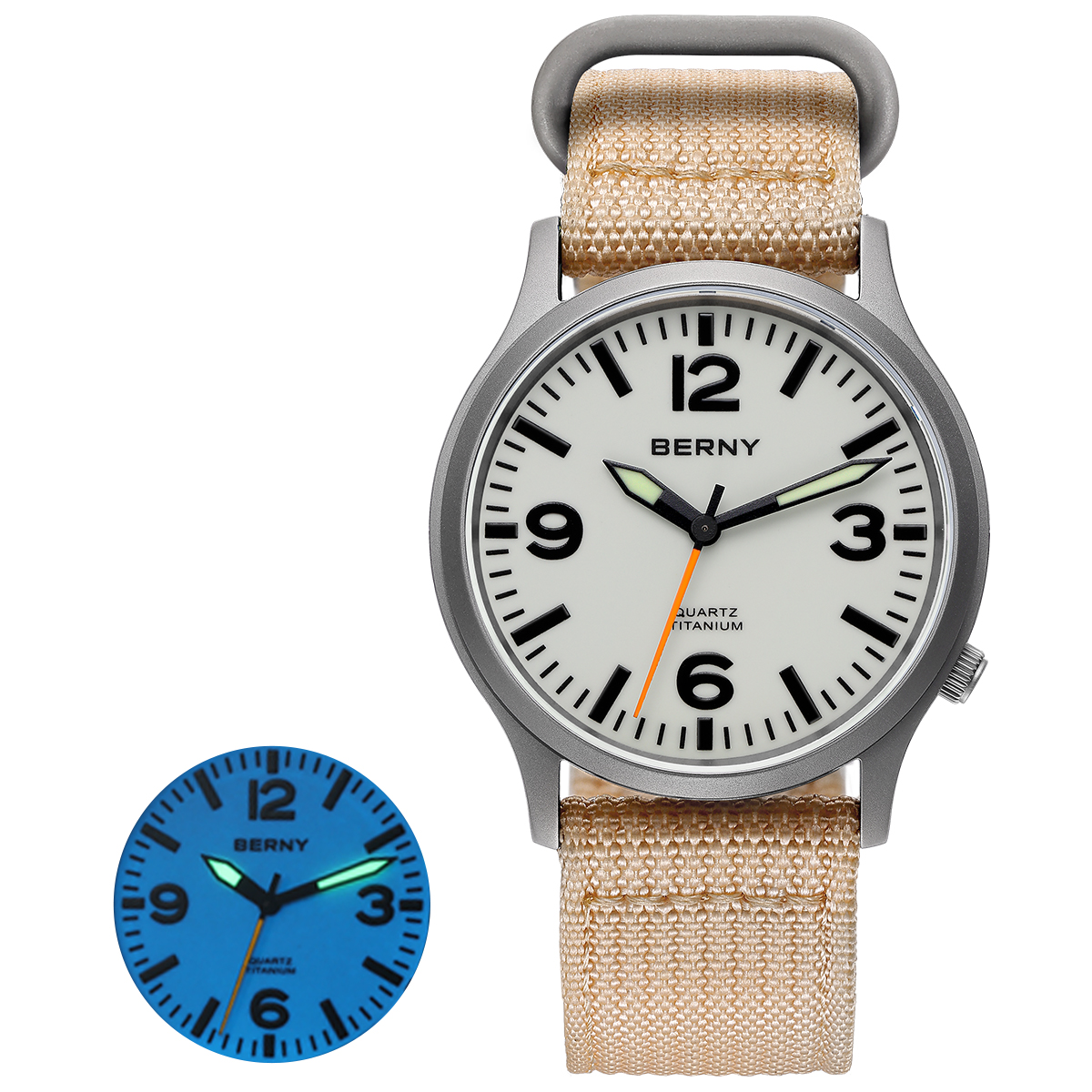 Outdoor Sport Field - BERNY Titanium Watches for Men Sapphire