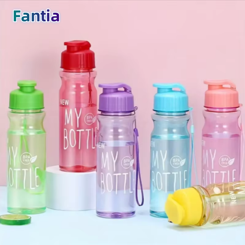 Outdoor Sport Field - 1pc 500ML Transparent Flip Top Water