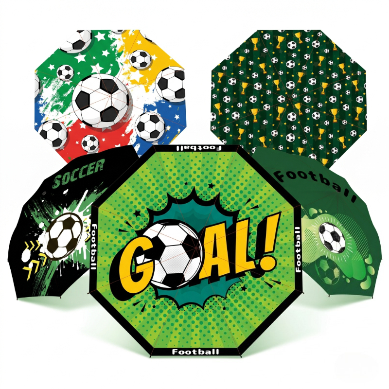 Outdoor Sports Umbrella - Football Sport Windproof Travel Umbrellas Ball