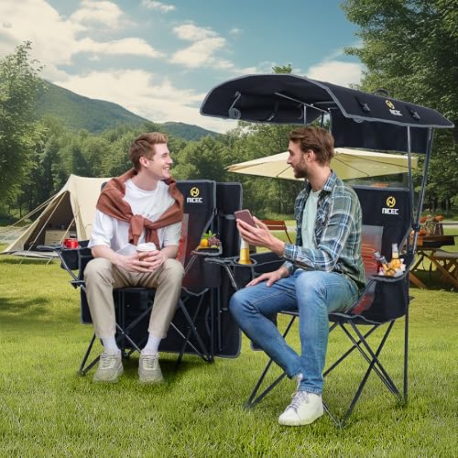 Chair with Canopy, Heated Camp - Outdoor Sports Umbrella ulasan dan harga