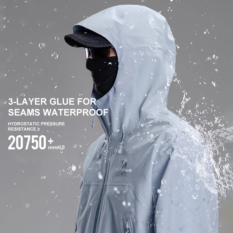 GOLDEN CAMEL Hard Shell Jacket - Outdoor Sport Waterproof Jacket ulasan dan harga