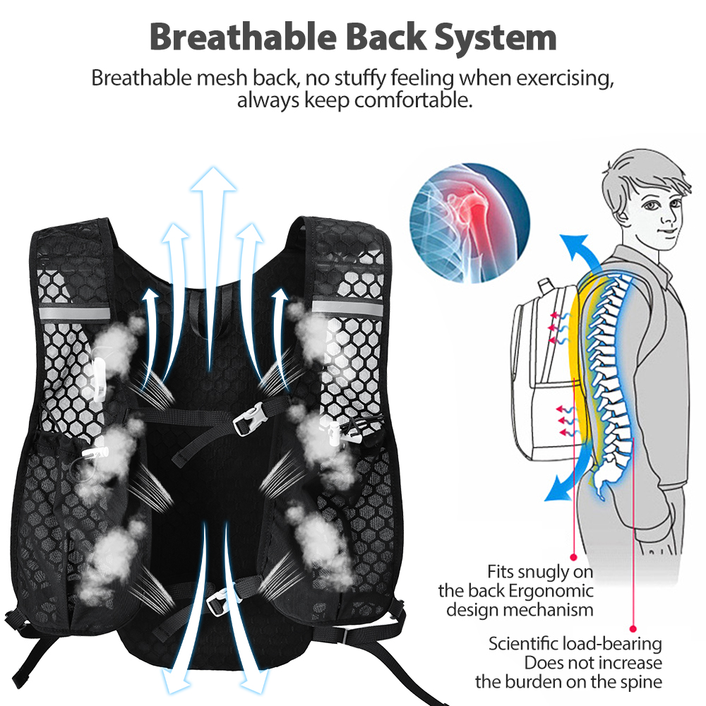 NEWBOLER Breathable Hydration  - Trail Running Vest ulasan dan harga