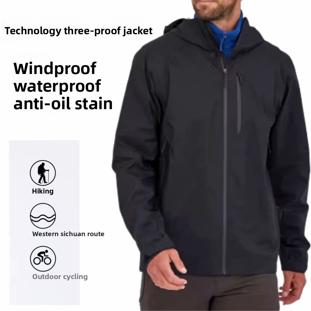 Men's Outdoor Tech Shell Jacke - Outdoor Sport Waterproof Jacket ulasan dan harga