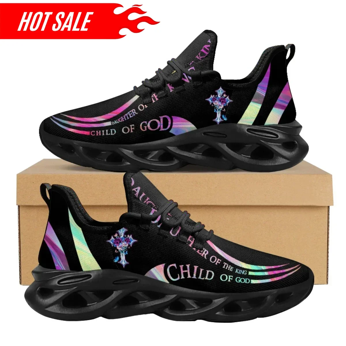 Hot Cross Christian God Print  - Outdoor Sport Lights ulasan dan harga