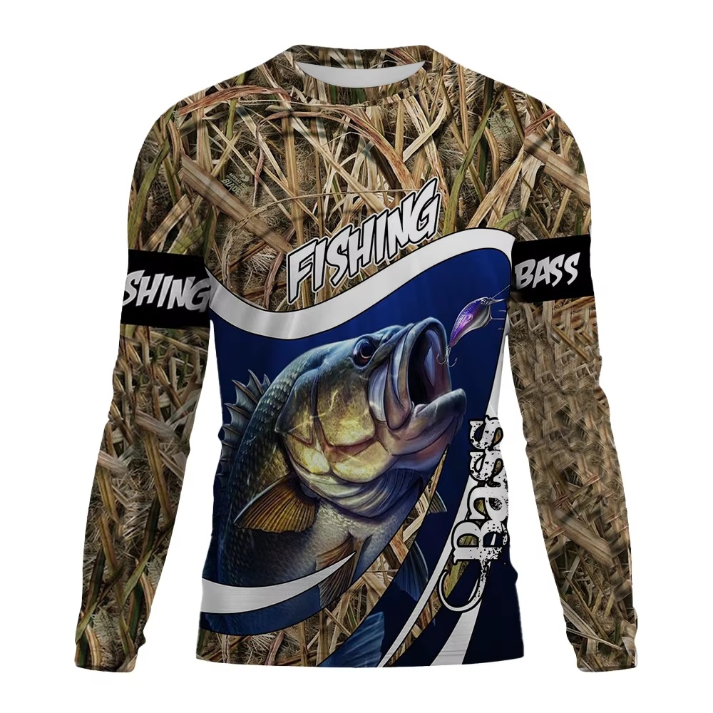 Fashion Fishing Theme Long Sle - Outdoor Sport Is ulasan dan harga