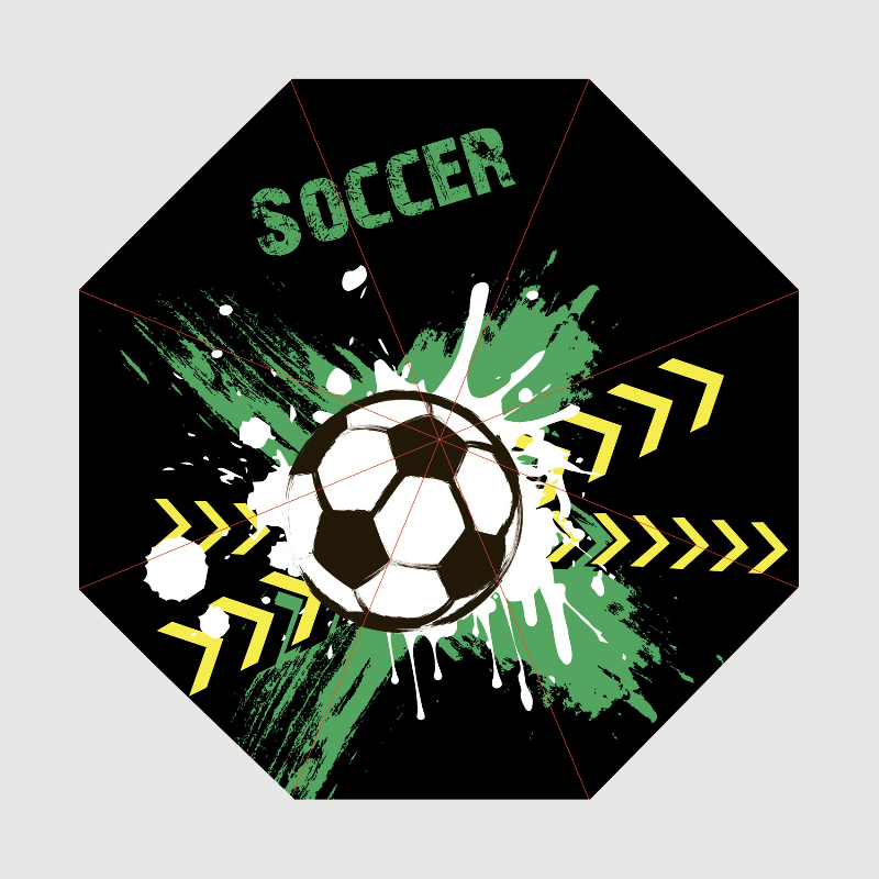 Football Sport Windproof Trave - Outdoor Sports Umbrella ulasan dan harga