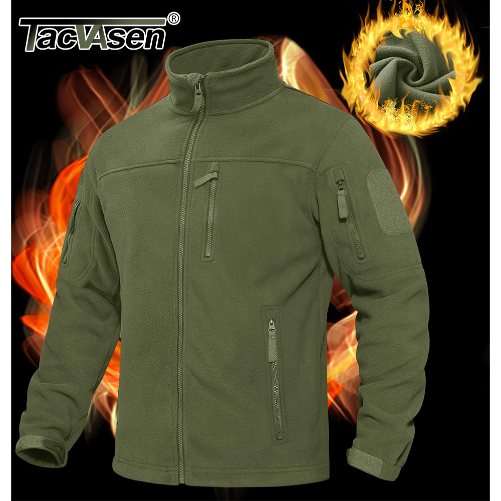 TACVASEN Men's Fleece Jacket S - Outdoor Sport Waterproof Jacket ulasan dan harga