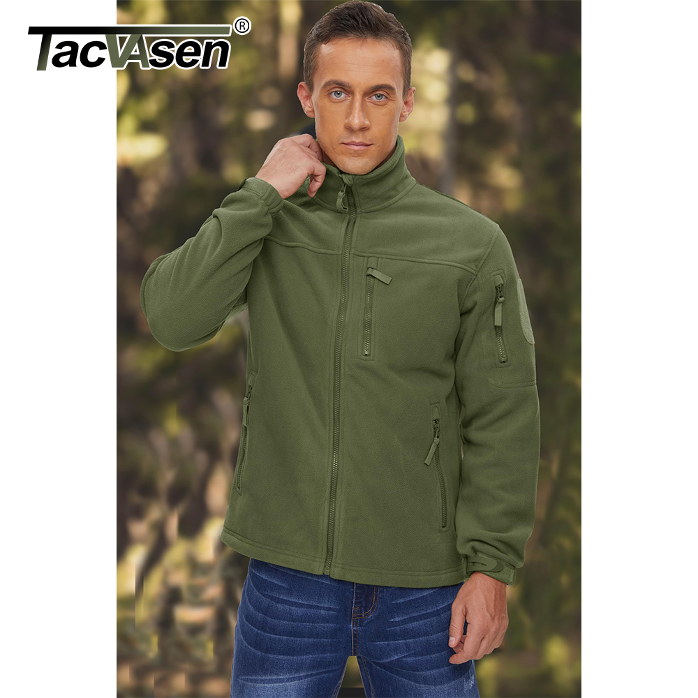 TACVASEN Men's Fleece Jacket S - Outdoor Sport Waterproof Jacket ulasan dan harga