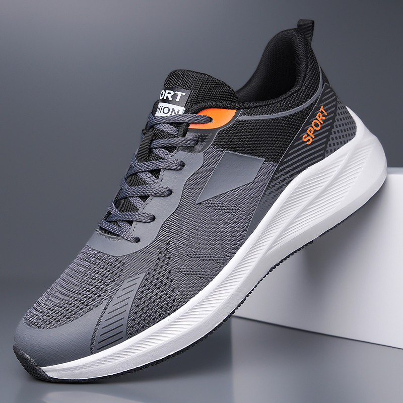 Men Grey Black Mesh Running Sn - Outdoor Sport Lights ulasan dan harga
