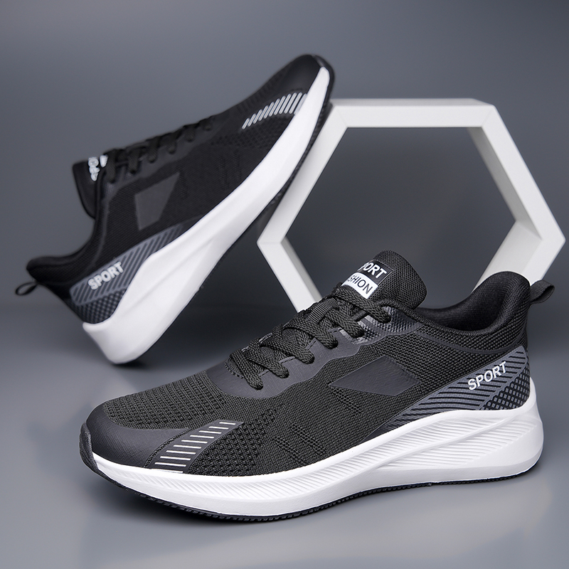 Men Grey Black Mesh Running Sn - Outdoor Sport Lights ulasan dan harga