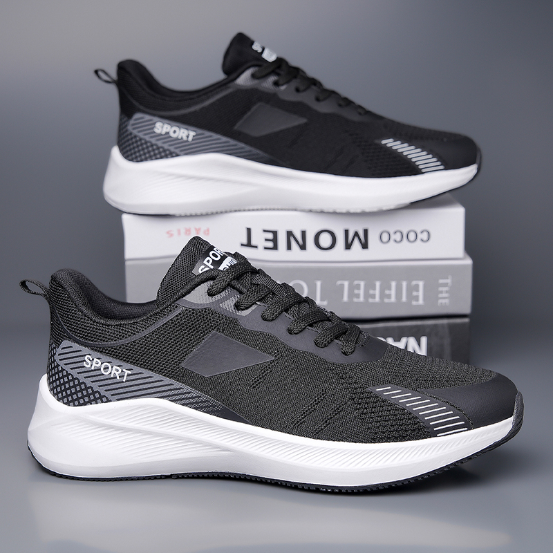 Men Grey Black Mesh Running Sn - Outdoor Sport Lights ulasan dan harga